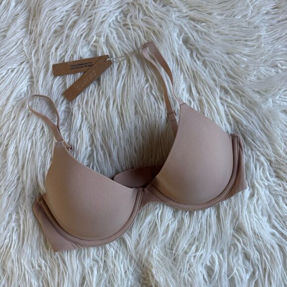 Skims Fits Everybody Scoop Plunge Bra Clay Size 34C - Picture 3 of 7